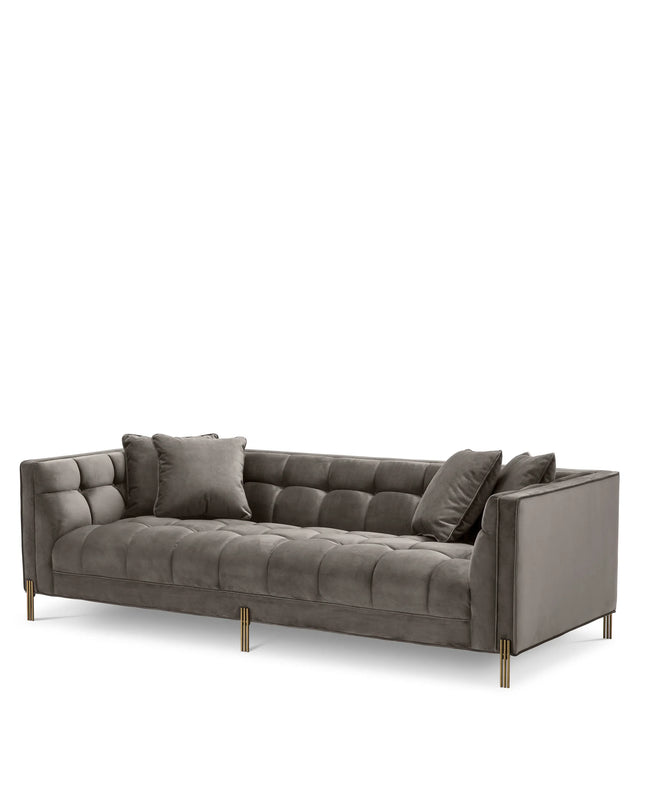 EICHHOLTZ | SOFA SIENNA - SAVONA GREY VELVET