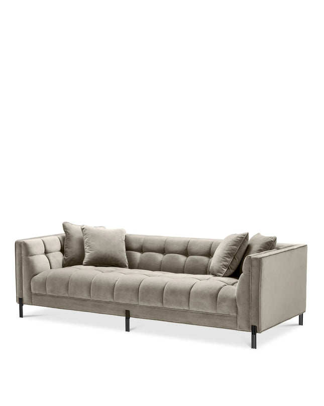 EICHHOLTZ | SOFA SIENNA - SAVONA GREIGE VELVET