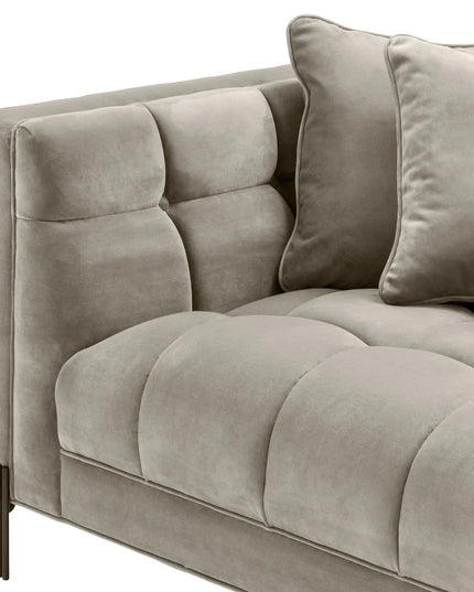 EICHHOLTZ | SOFA SIENNA - SAVONA GREIGE VELVET