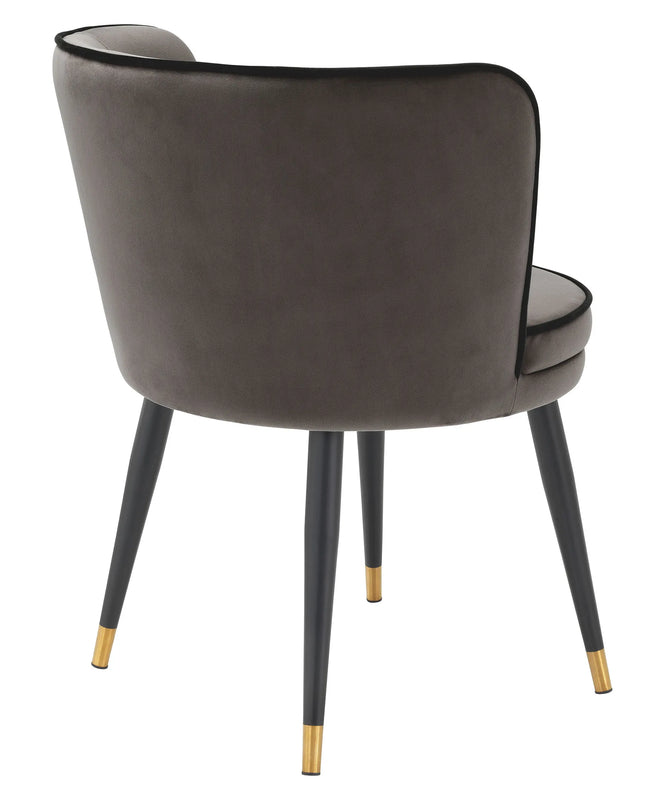 EICHHOLTZ | DINING CHAIR GRENADA - SAVONA GREY VELVET