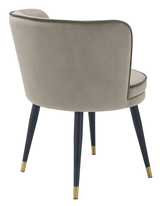 EICHHOLTZ | DINING CHAIR GRENADA - SAVONA GREIGE VELVET