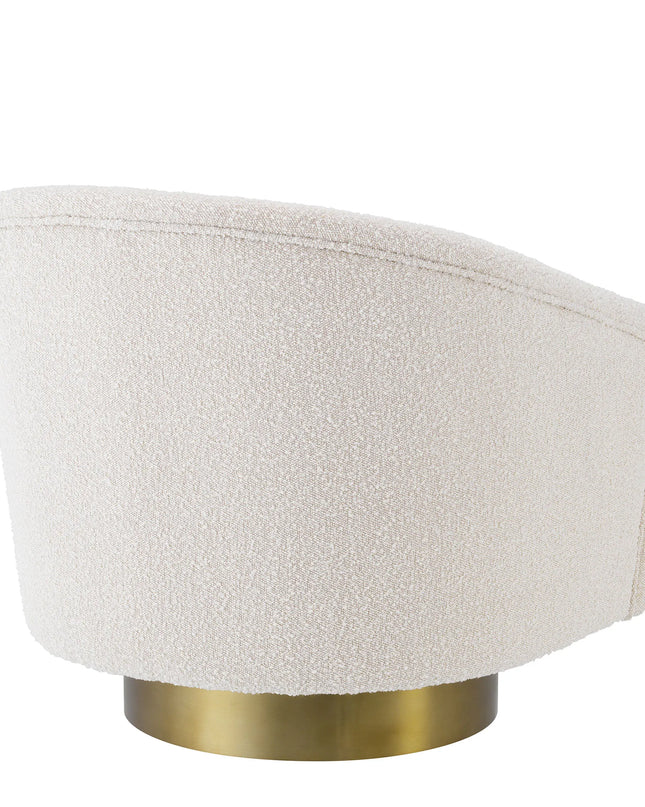 EICHHOLTZ | SWIVEL CHAIR CATENE - BOUCLÉ CREAM