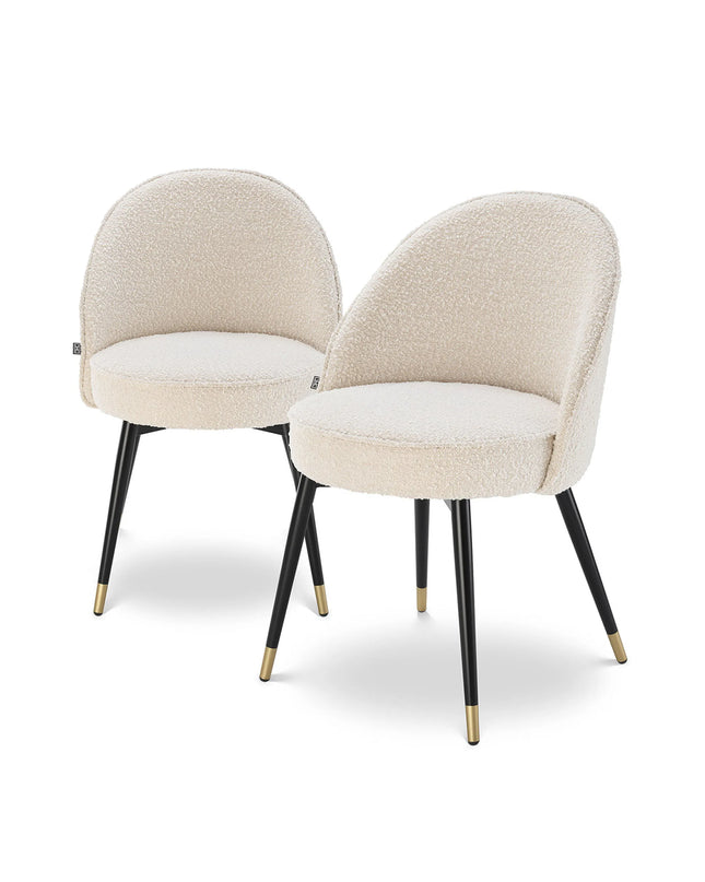 EICHHOLTZ | DINING CHAIR COOPER SET OF 2 - BOUCLÉ CREAM