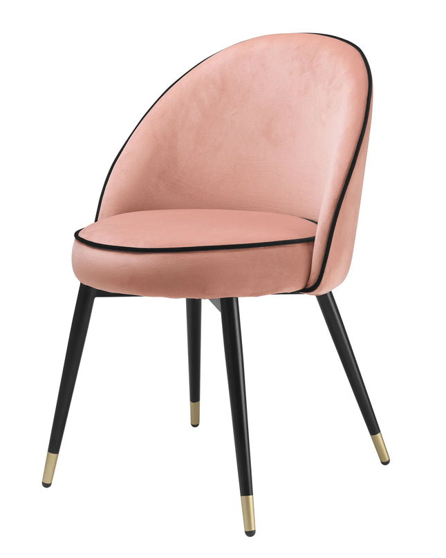 EICHHOLTZ | DINING CHAIR COOPER SET OF 2 - SAVONA NUDE VELVET