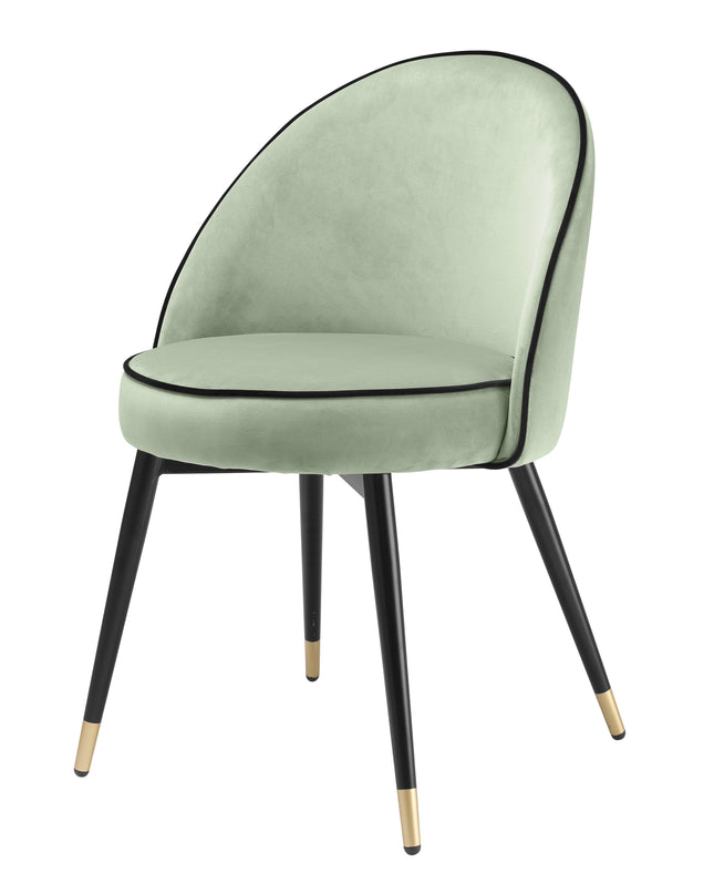 EICHHOLTZ | DINING CHAIR COOPER SET OF 2 - SAVONA PISTACHE GREEN VELVET
