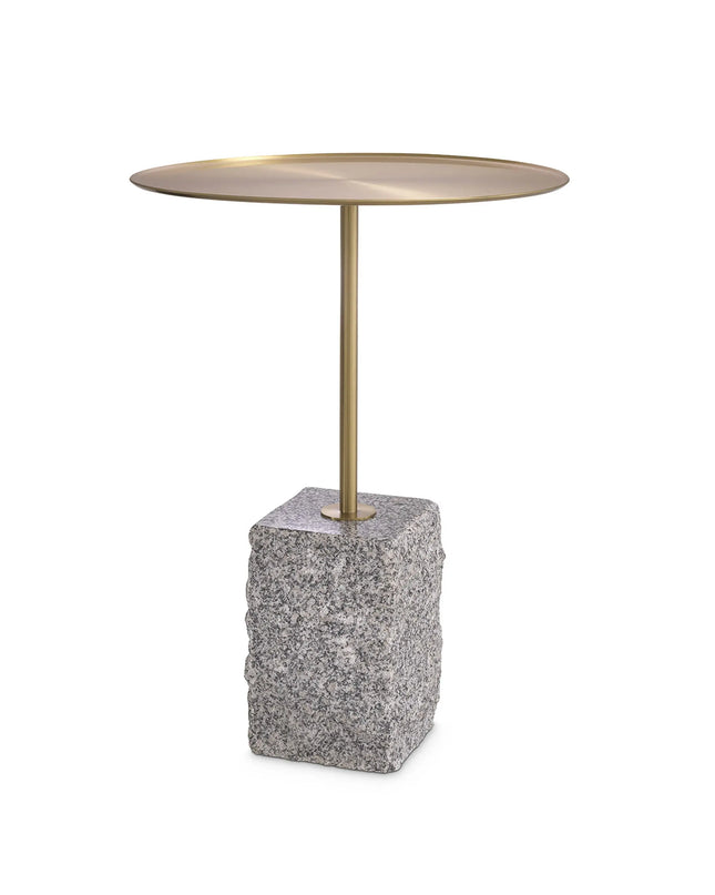 EICHHOLTZ | SIDE TABLE COLE - GREY GRANITE