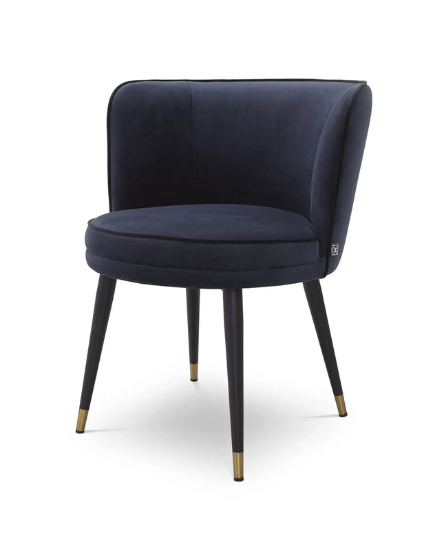 EICHHOLTZ | DINING CHAIR GRENADA - SAVONA MIDNIGHT BLUE VELVET