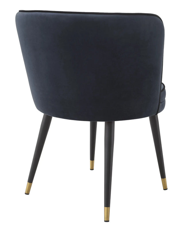 EICHHOLTZ | DINING CHAIR GRENADA - SAVONA MIDNIGHT BLUE VELVET