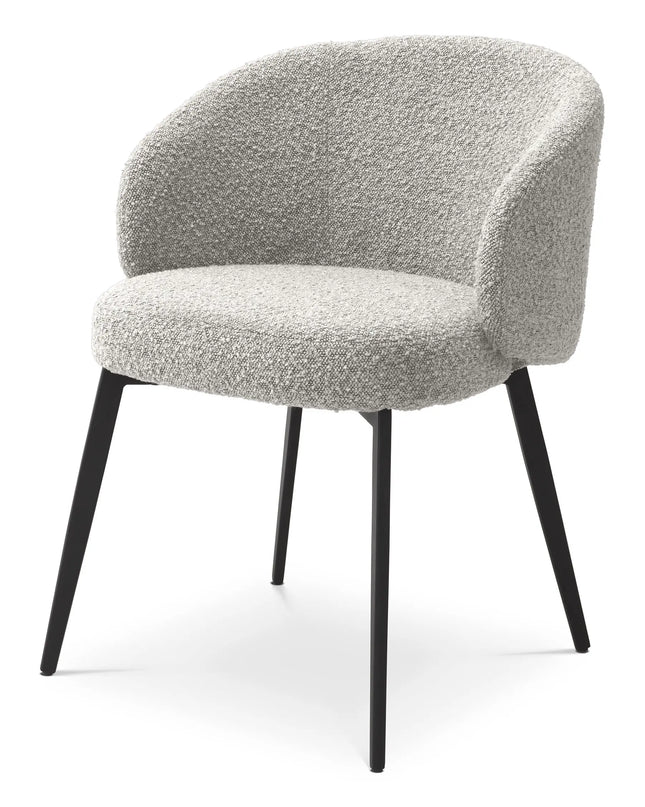 EICHHOLTZ | DINING CHAIR LlOYD WITH ARM SET OF 2 - BOUCLÉ GREY