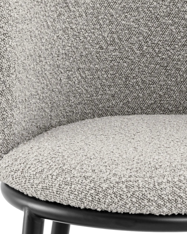 EICHHOLTZ | DINING CHAIR FILMORE SET OF 2 - BOUCLÉ GREY