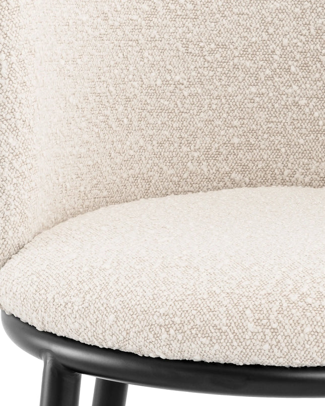EICHHOLTZ | DINING CHAIR FILMORE SET OF 2 - BOUCLÉ CREAM