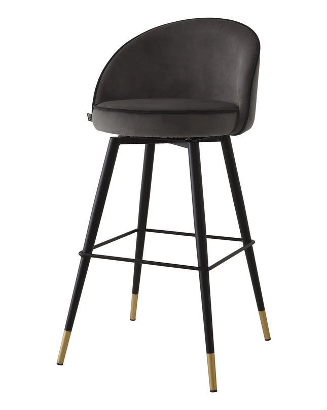 EICHHOLTZ | BAR STOOL COOPER SET OF 2 - DARK GREY