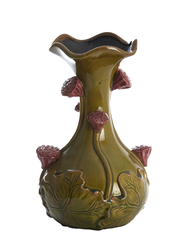 VAAS ODALI - GROEN/ROZE