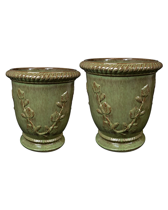POT NOVELL SET OF 2 - GROEN