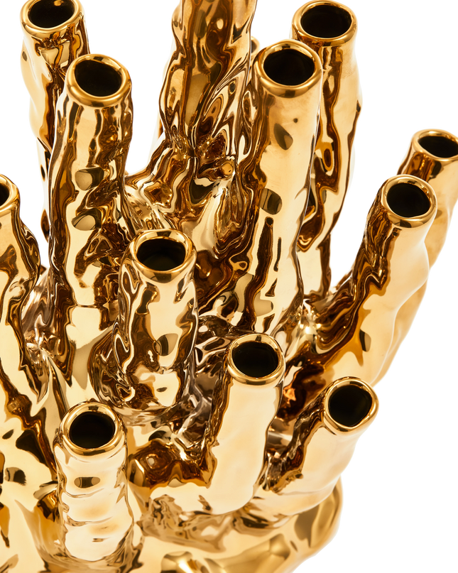 POLS POTTEN | KORAAL VAAS 20 TULPEN - GOUD