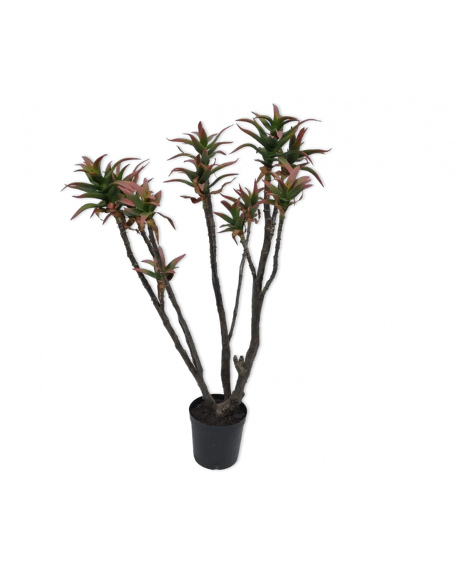 SILK-KA | ALOE PLANT 96 CM - PAARS/GROEN