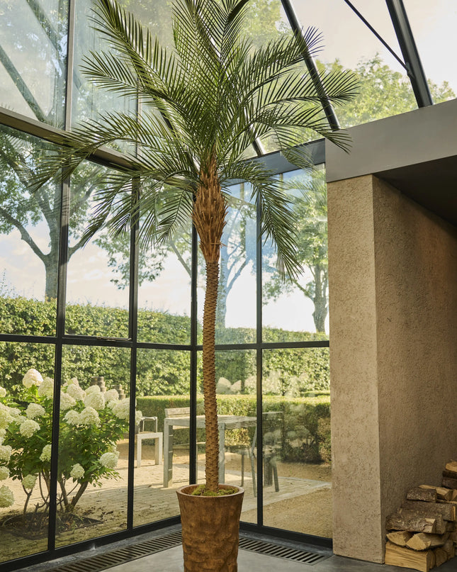 SILK-KA | PALM GROEN 213 CM