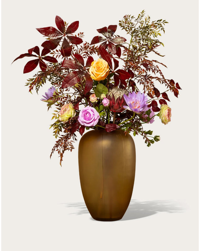 ZIJDEN BOEKET - AMBER