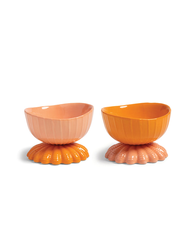 &Klevering Coupe clam orange set of 2