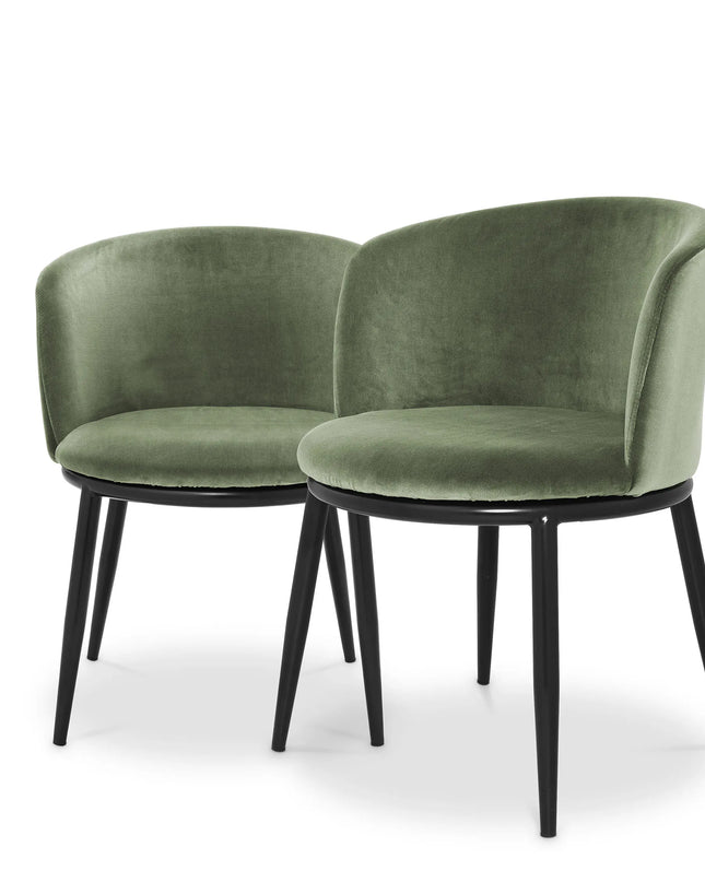 EICHHOLTZ | DINING CHAIR FILMORE SET OF 2 - CAMERON LIGHT GREEN