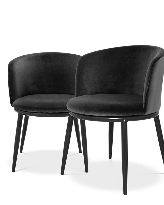 EICHHOLTZ | DINING CHAIR FILMORE SET OF 2 - CAMERON BLACK