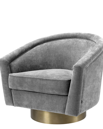 EICHHOLTZ | SWIVEL CHAIR CATENE - CLARCK GREY
