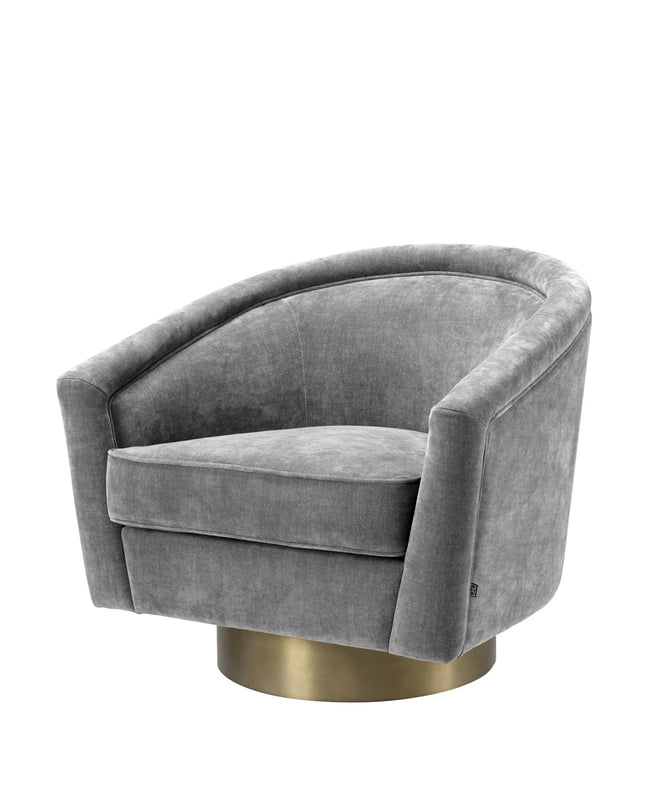 EICHHOLTZ | SWIVEL CHAIR CATENE - CLARCK GREY