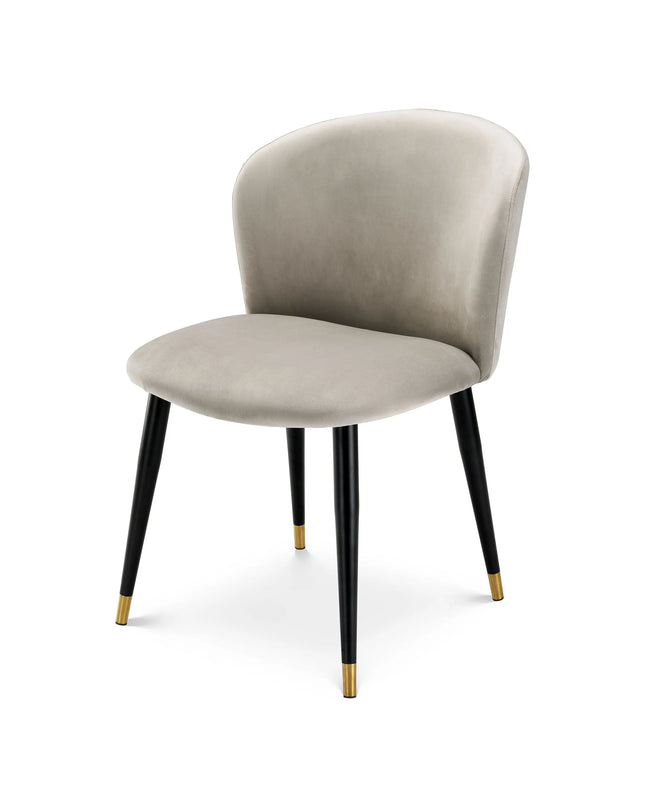 EICHHOLTZ | DINING CHAIR VOLANTE - ROCHE BEIGE VELVET