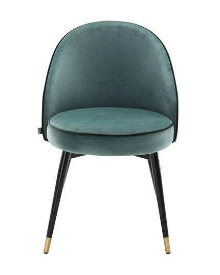 EICHHOLTZ | DINING CHAIR COOPER SET OF 2 - ROCHE TURQUOISE VELVET
