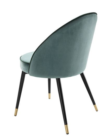 EICHHOLTZ | DINING CHAIR COOPER SET OF 2 - ROCHE TURQUOISE VELVET