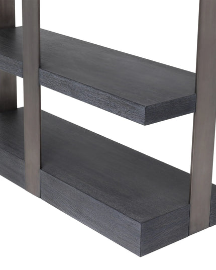 EICHHOLTZ | CABINET GEO - CHARCOAL GREY - BRONZE FINISH
