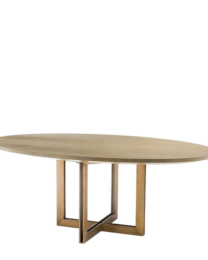 EICHHOLTZ | DINING TABLE MELCHIOR OVAL - WASHED OAK