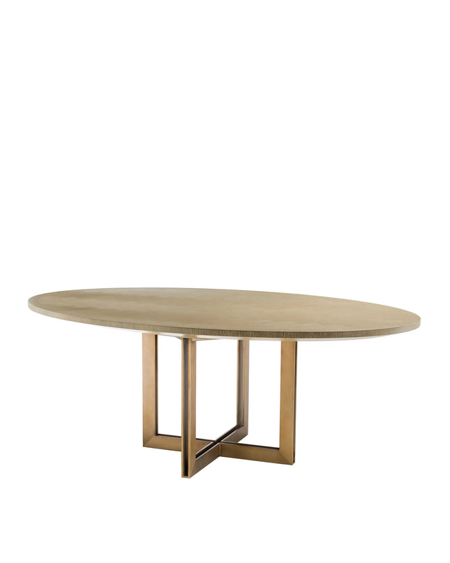 EICHHOLTZ | DINING TABLE MELCHIOR OVAL - WASHED OAK