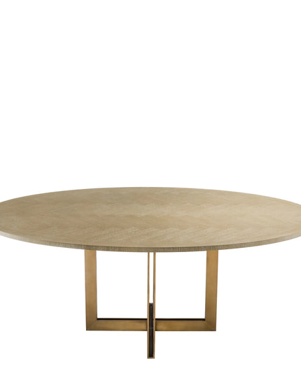 EICHHOLTZ | DINING TABLE MELCHIOR OVAL - WASHED OAK
