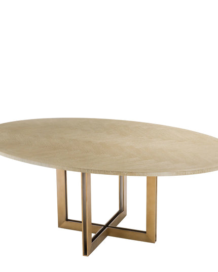 EICHHOLTZ | DINING TABLE MELCHIOR OVAL - WASHED OAK