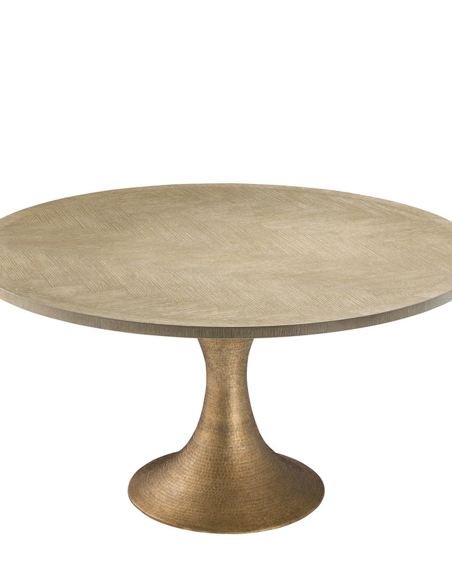 EICHHOLTZ | DINING TABLE MELCHIOR ROUND - WASHED OAK