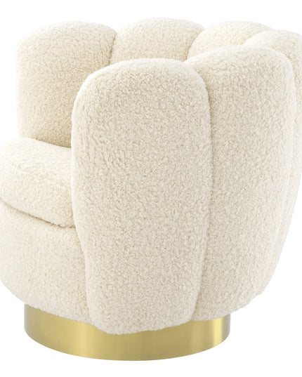 EICHHOLTZ | SWIVEL CHAIR MIRAGE - BOUCLÉ CREAM - SHOWROOM ARTIKEL
