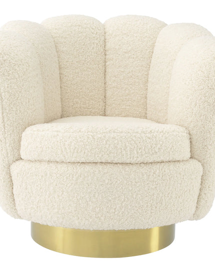 EICHHOLTZ | SWIVEL CHAIR MIRAGE - BOUCLÉ CREAM