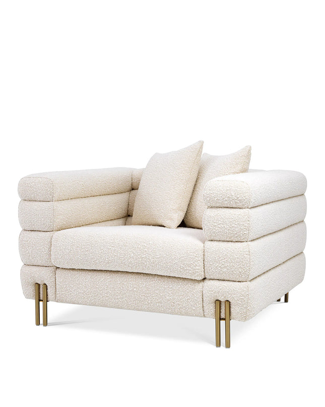 EICHHOLTZ | CHAIR YORK - BOUCLÉ CREAM