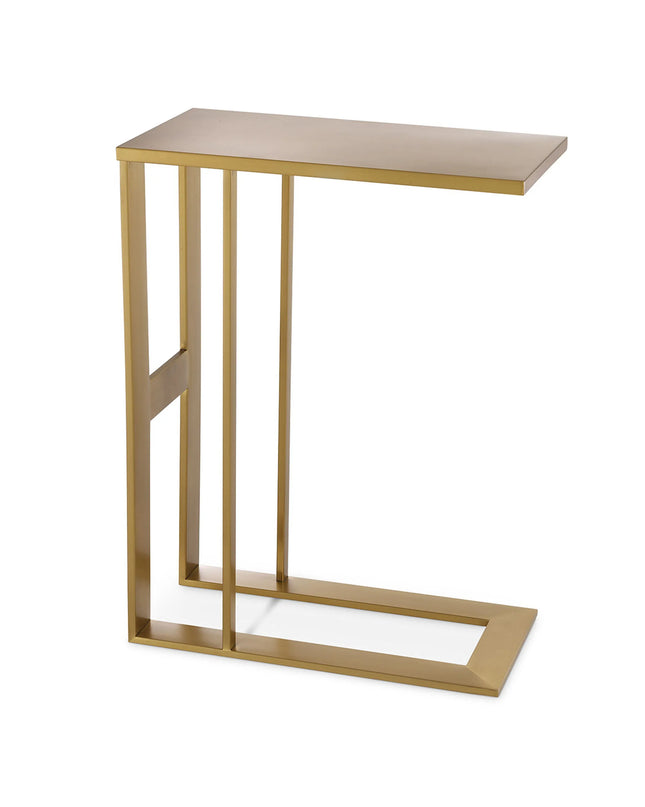 EICHHOLTZ | SIDE TABLE PIERRE - BRUSHED BRASS FINISH