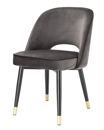 EICHHOLTZ | DINING CHAIR CLIFF SET OF 2 - GREY VELVET