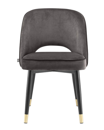EICHHOLTZ | DINING CHAIR CLIFF SET OF 2 - GREY VELVET