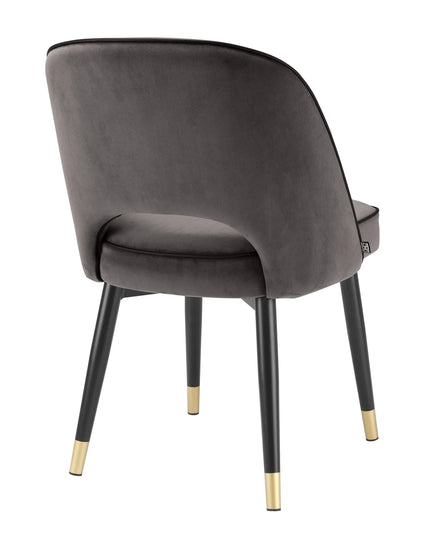 EICHHOLTZ | DINING CHAIR CLIFF SET OF 2 - GREY VELVET