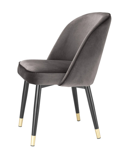 EICHHOLTZ | DINING CHAIR CLIFF SET OF 2 - GREY VELVET