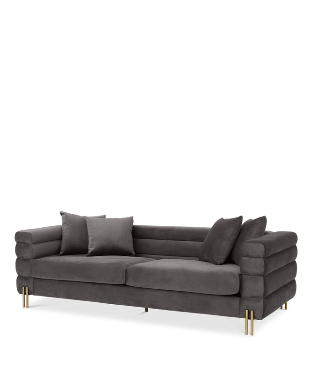 EICHHOLTZ | SOFA YORK - SAVONA GREY VELVET