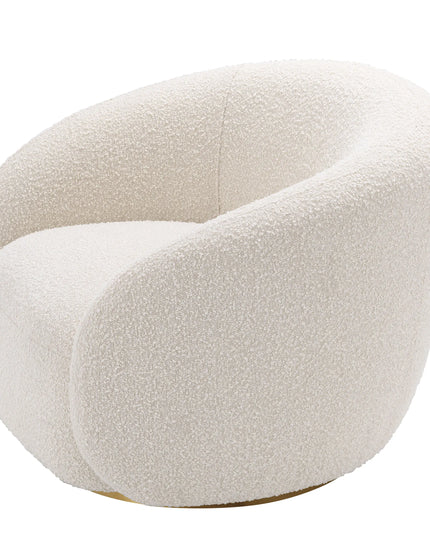 EICHHOLTZ | SWIVEL CHAIR BRICE - BOUCLÉ CREAM