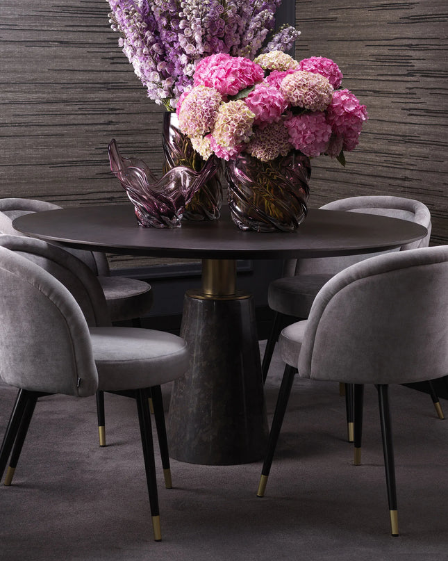 EICHHOLTZ | DINING CHAIR CHLOÉ SET OF 2 - CLARCK GREY