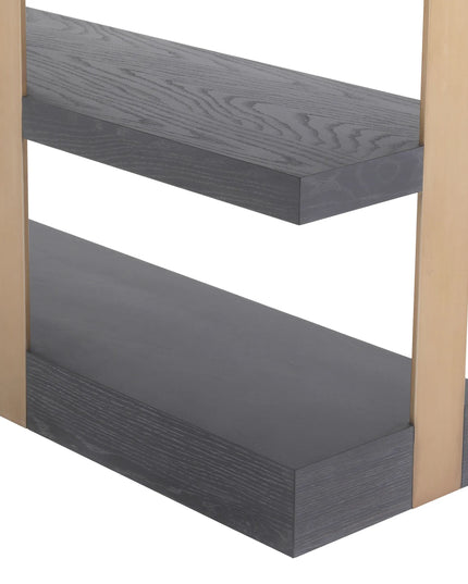 EICHHOLTZ | CABINET GEO - CHARCOAL GREY BRASS FINISH