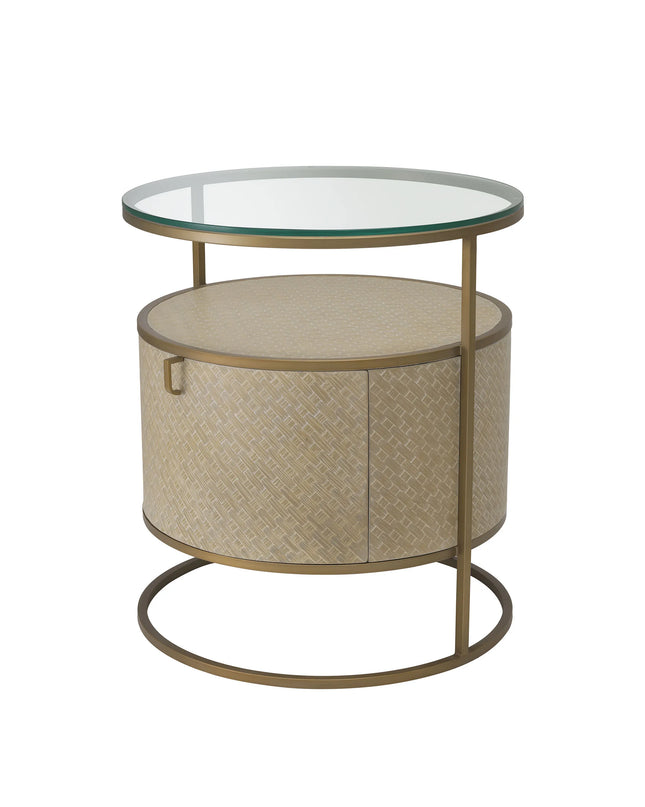 EICHHOLTZ | NIGHTSTAND NAPA VALLEY - BRUSHED BRASS FINISH