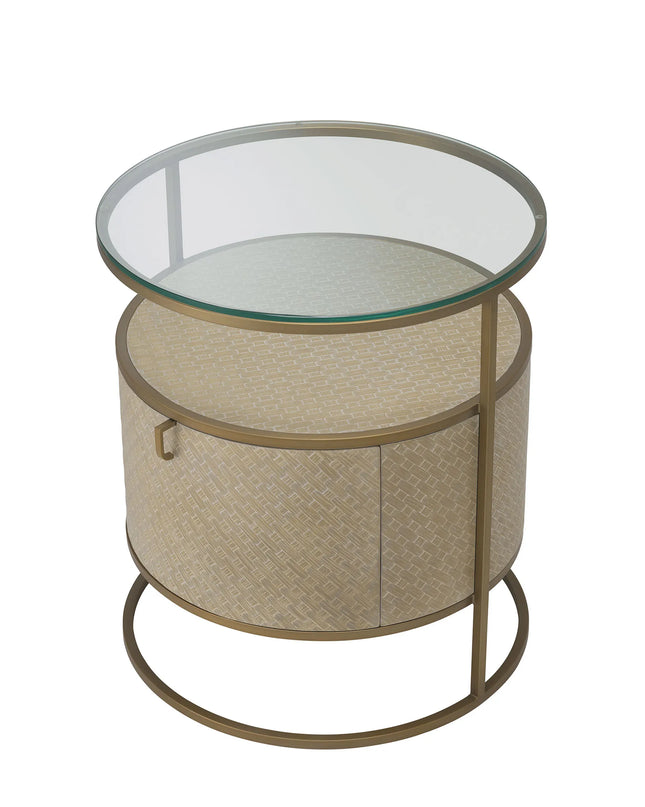 EICHHOLTZ | NIGHTSTAND NAPA VALLEY - BRUSHED BRASS FINISH